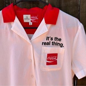 NWT Brixton x Coca-Cola Women’s Bunker S/S Woven Blouse - Size S